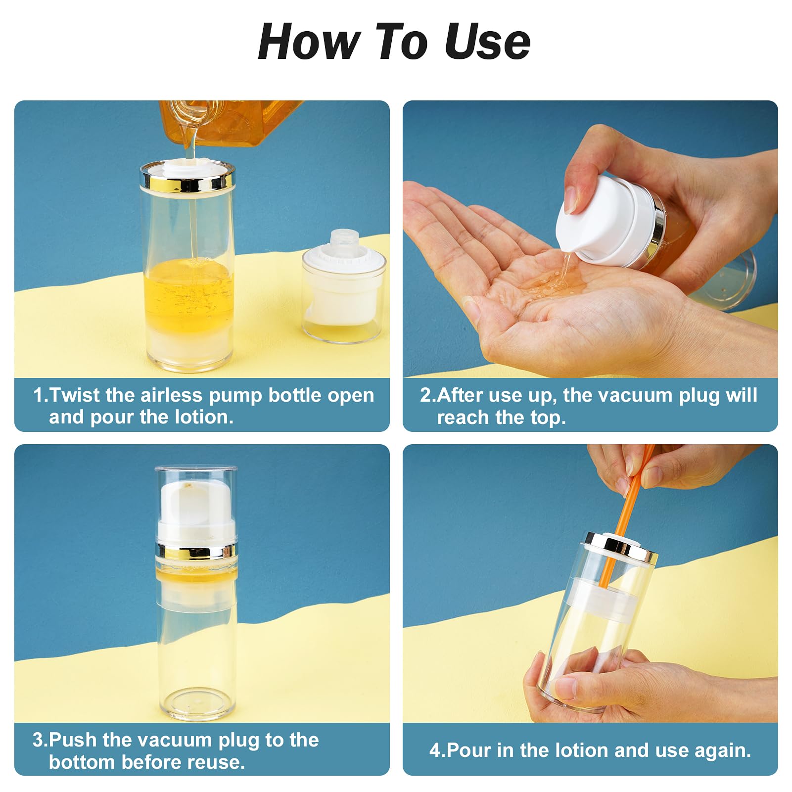 Cosywell Airless Pump Bottles
