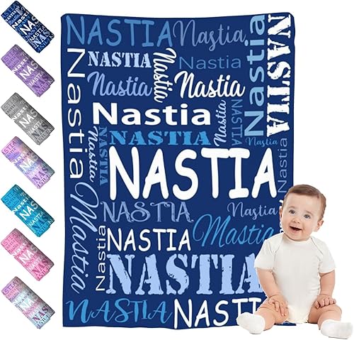 Huuytuu Mantas de bebé personalizadas para niño y niña, manta de bebé personalizada con nombre para niños y adultos, mantas suaves personalizadas disponible en Yaxa Guatemala