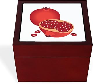 CafePress Pomegranate Memory Keepsake Jewelry Box, 5"x5"x3.75"