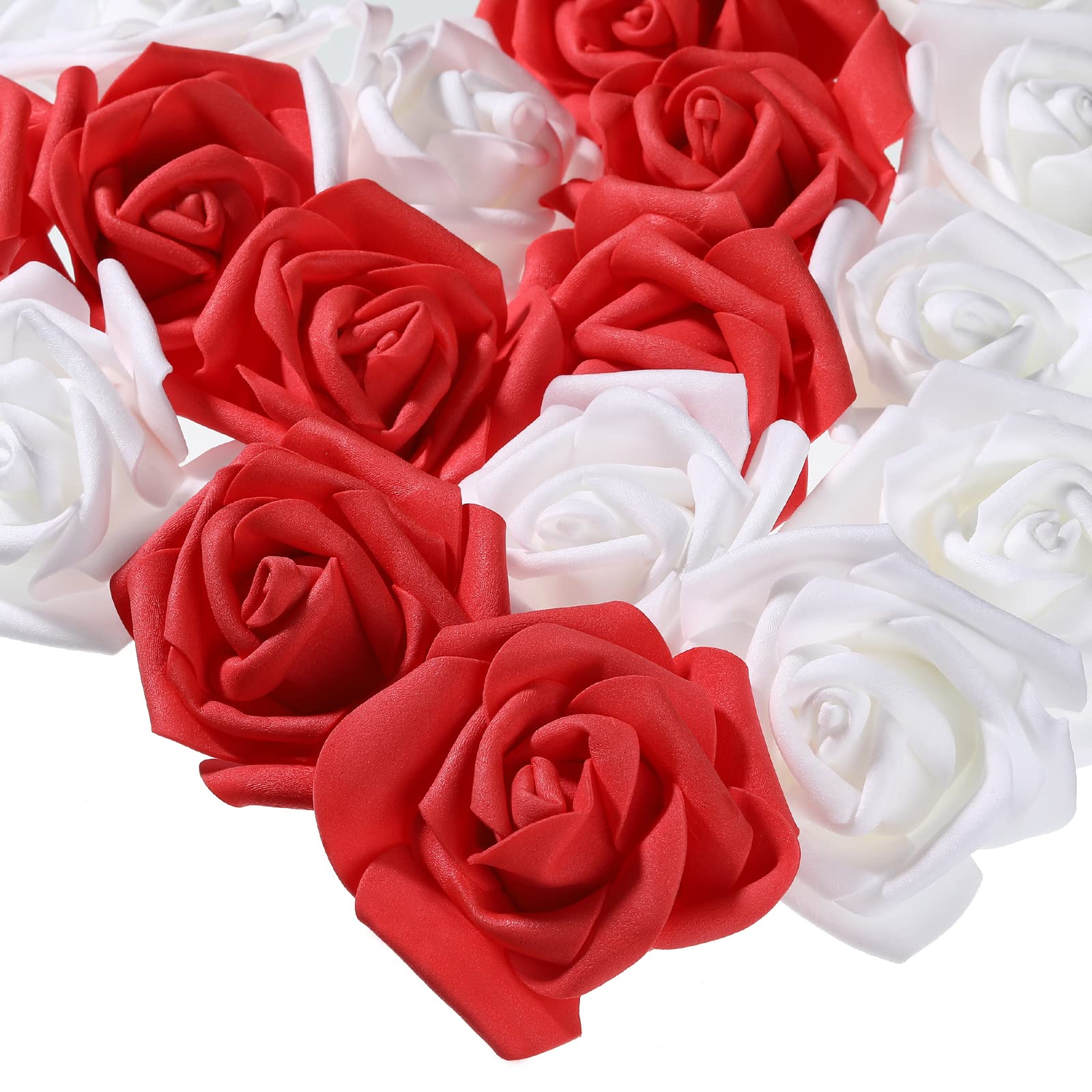 Têtes de roses artificielles anti-flétrissement pour décoration