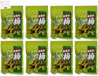 Crunchy Plum Handpicked Crispy Plum, 14.6 oz 424 g, Crispy Syrup, Seedless, Dried Plum, Snacks, Japanese Snacks