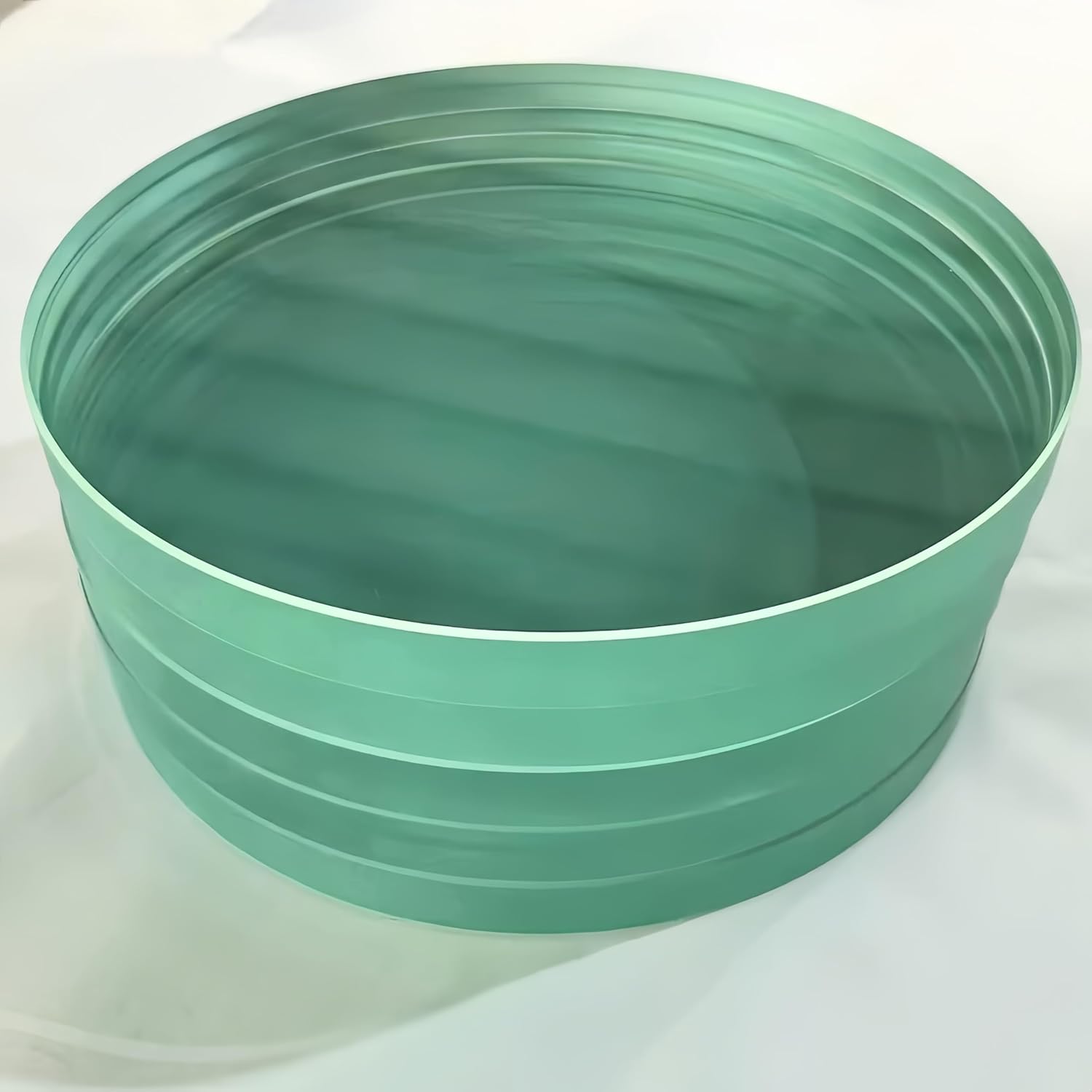 Tempered Sight Glass Round Glass Plate, high-Temperature and high-Pressure Resistant Boiler Pipeline Glass Sight Glass Flange Valve Observation Glass (15mm, 80mm)