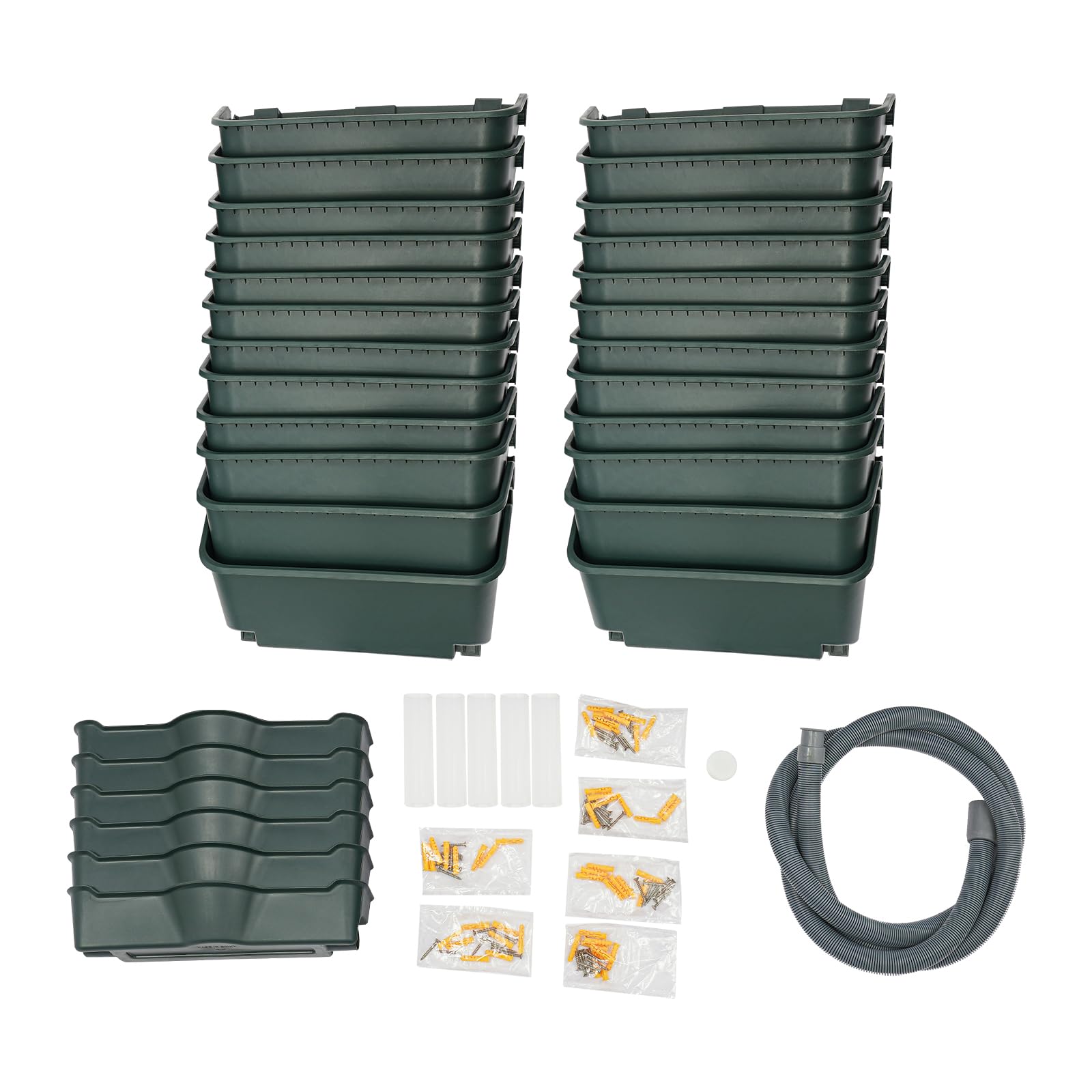 Pionowe doniczki ścienne z 24 doniczkami, wiszące, automatyczne nawadnianie, stabilne