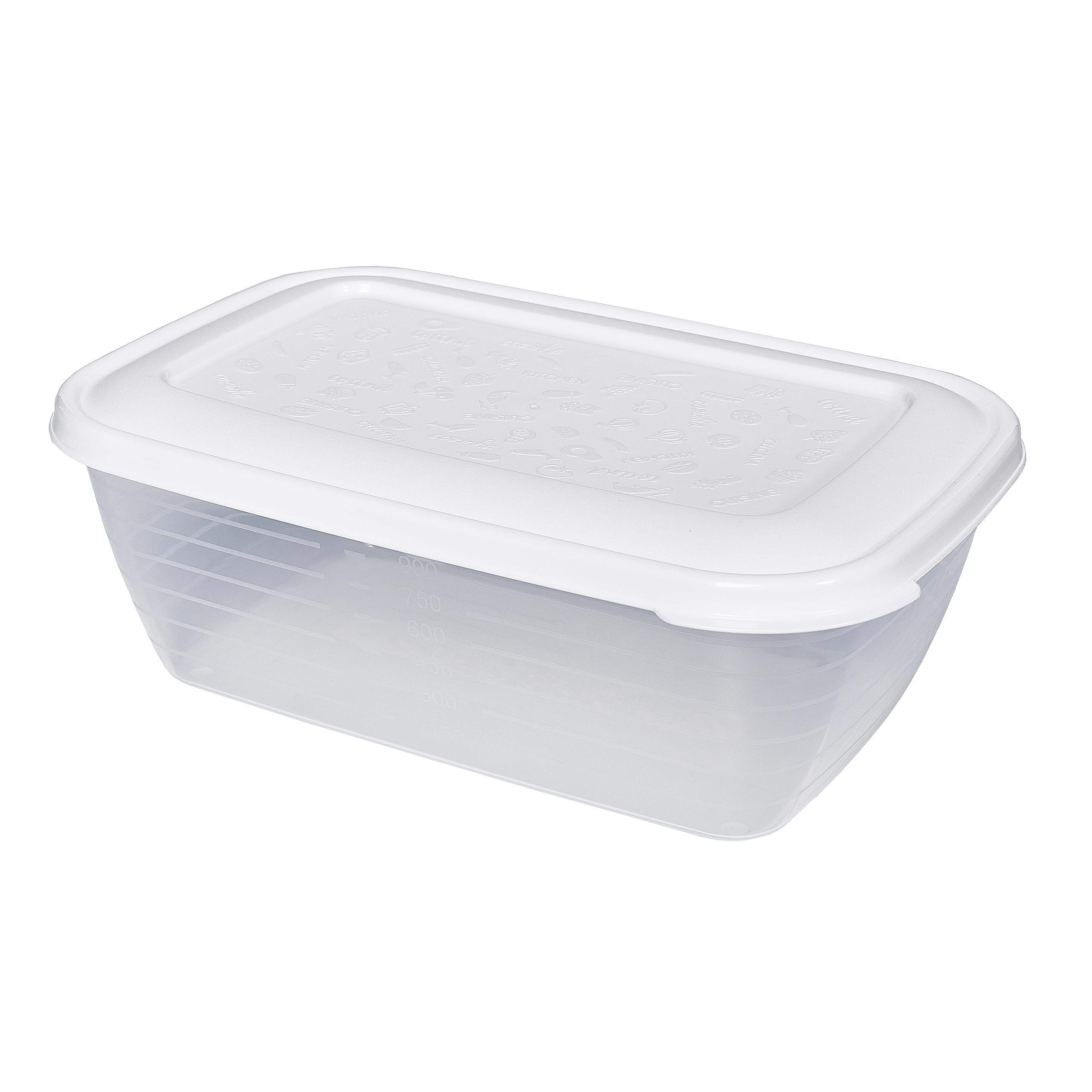 Kigima Boîtes de congélation 12x1,2L rectangulaires Multicolores – Élégantes boîtes de conservation avec couvercle hermétique – Boîtes de conservation transparentes avec couvercle – Boîte de rangement