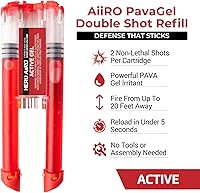 Vista 2 de HERO AiiRO PavaGel Active – Cartucho de autodefensa no letal con potente gel que desactiva amenazas de hasta 20 pies – Mantente seguro y seguro