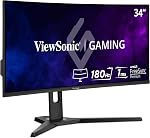 ViewSonic VX3218-PC-MHD 32 Inch Curved 1080p 1ms 180Hz Gaming Monitor with FreeSync Premium, Eye Care, HDMI and Display Port
