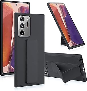 Zubitech Samsung Galaxy Note 20 Ultra Back Stand Case Magnetic Car Holder Soft Silicone Horizontal & Vertical Kickstand Cover Full protection Case for Samsung Galaxy Note 20 Ultra 5G (Black)