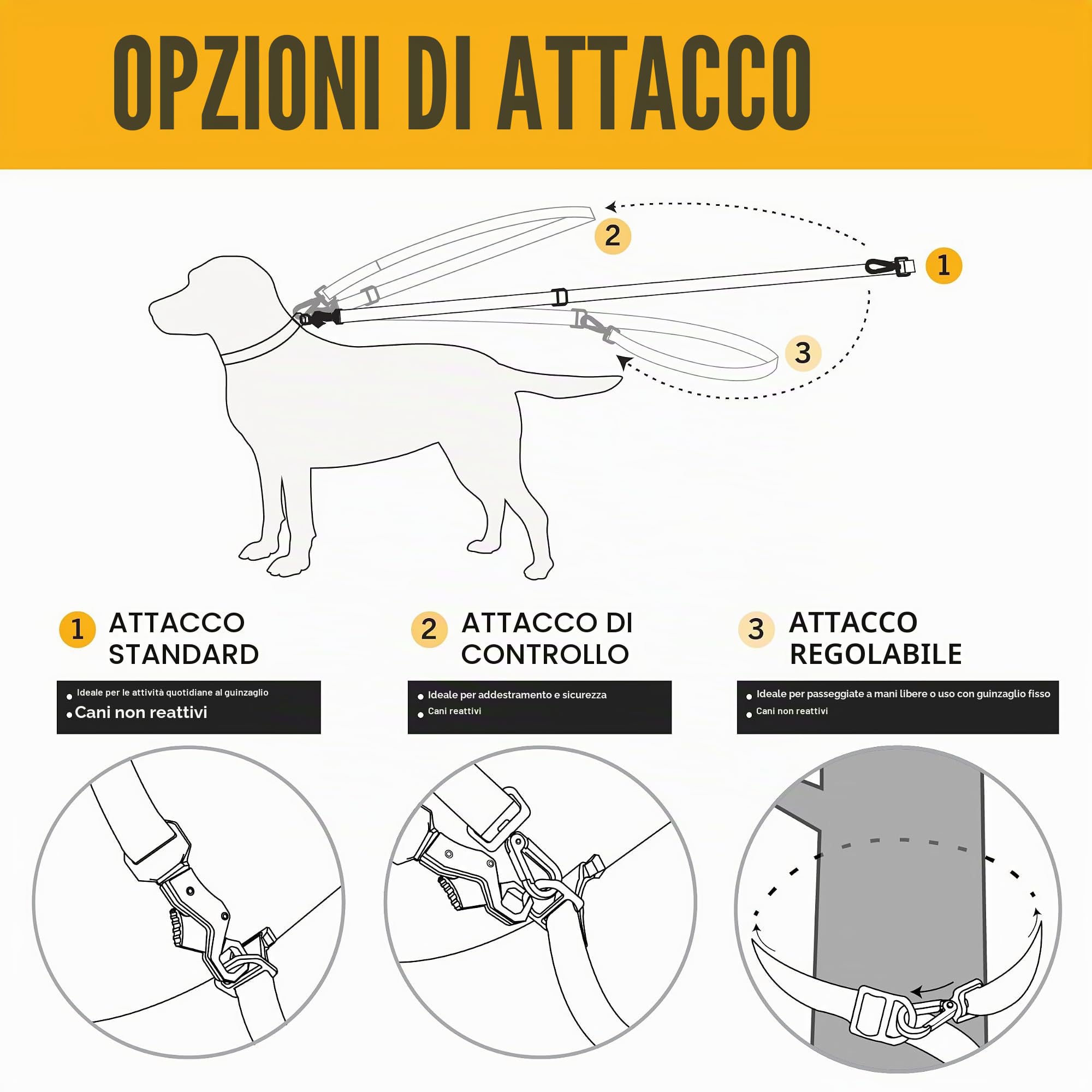 Carhartt Guinzagli in nylon resistente per cani, cuciture riflettenti per visibilità, abete rosso, grande