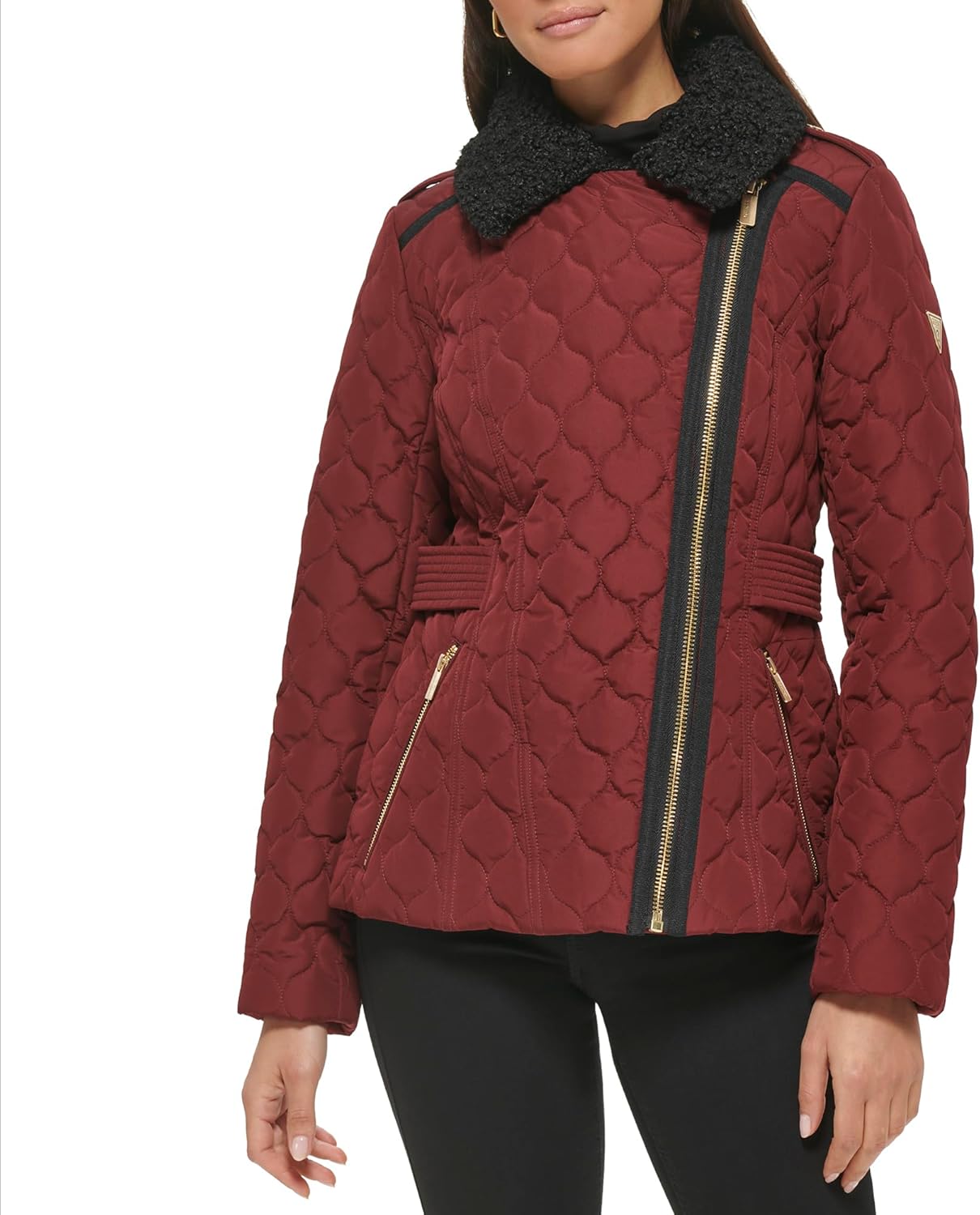 GUESS Womens Guess Women's Quilt Short Light-weight Jacket