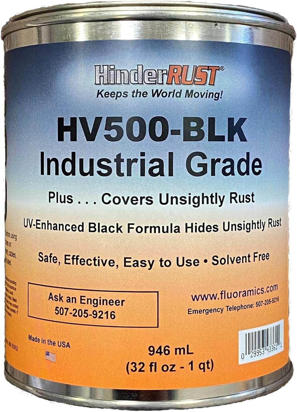 HV500: Industrial Grade Rust Stopper, Barrier Against Corrosion (946 mL jug (32 fl oz))
