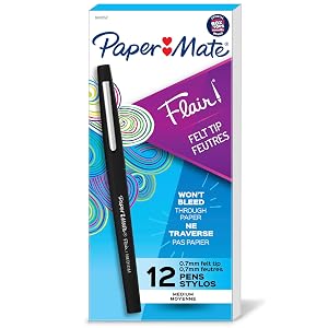 Paper Mate Flair Felt Pens, 12-Pack