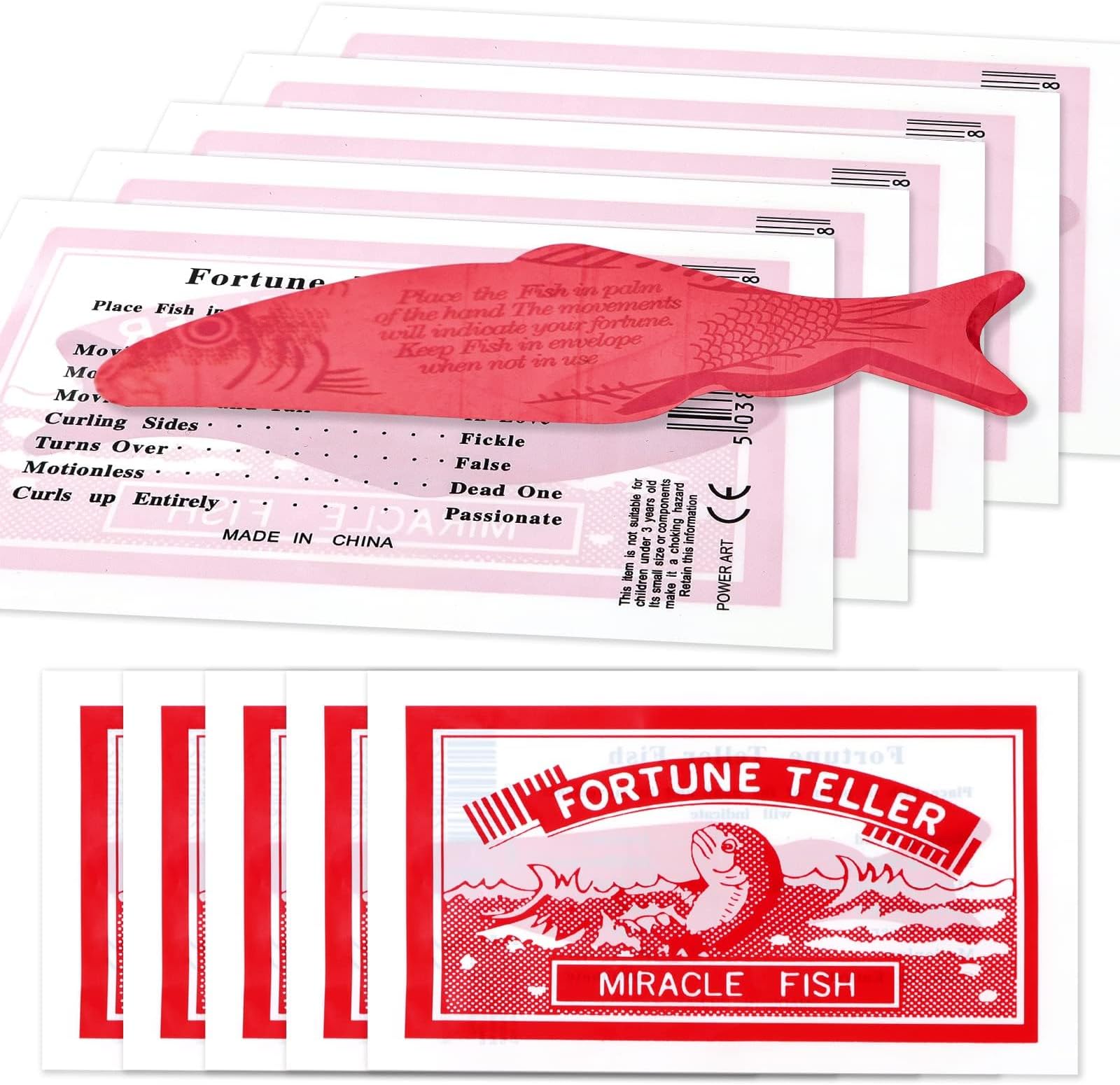 Fortune Teller Miracle Fish, 200 Packs Fortune Telling Fish for Kids and Adults-Magic Novelty Fortune Telling Toys for Christmas