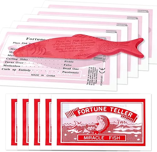 Fortune-Telling Fish — classic red cellophane palm-reading novelty toy