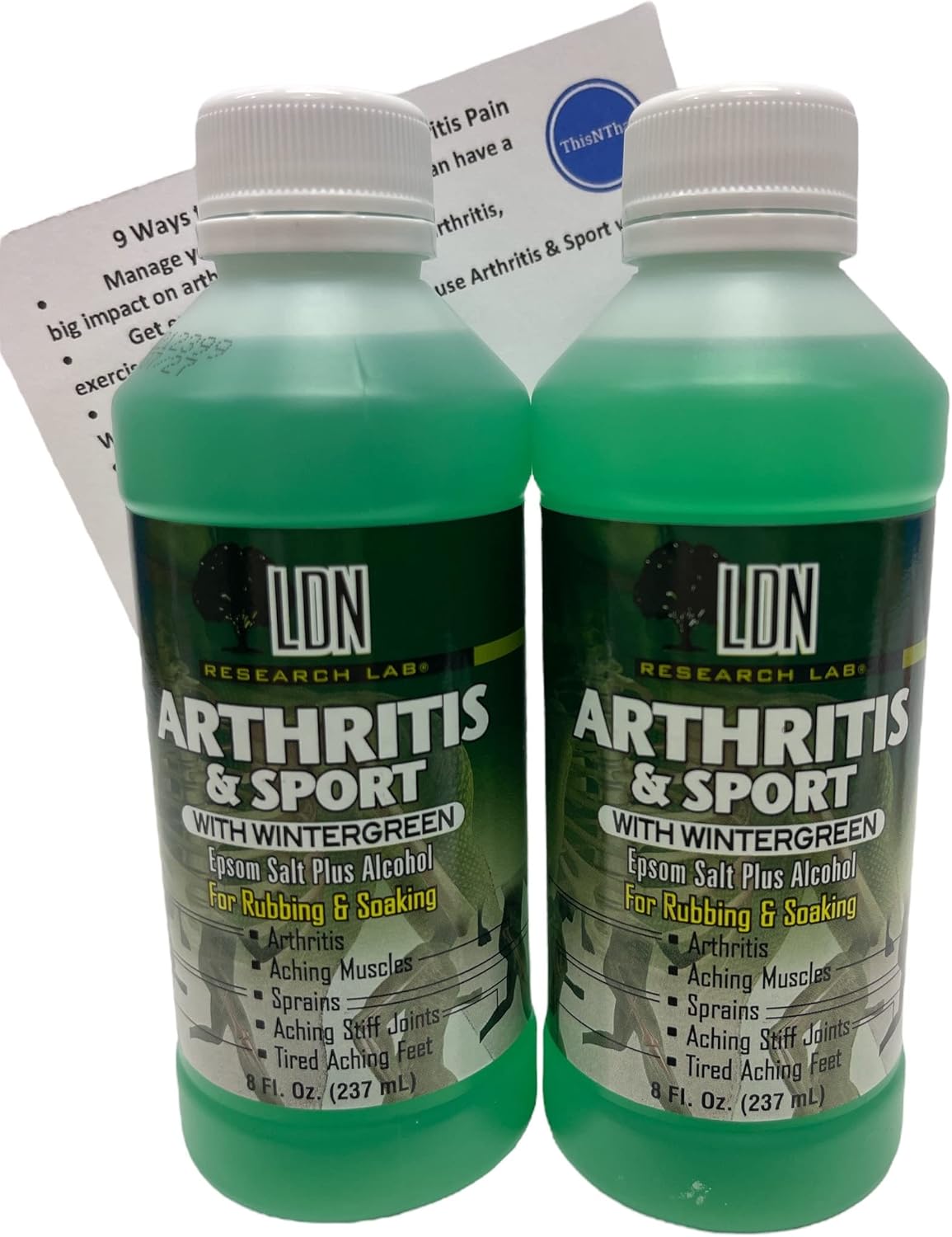 LDN Research Lab Arthritis & Sport with Wintergreen Epsom Salt Plus Alcohol Rub and