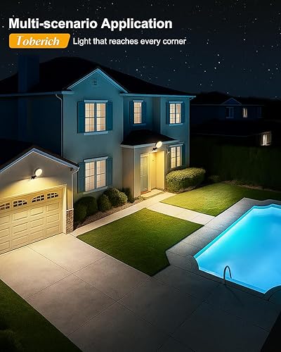 Vista 16 de Paquete de 4 luces LED de granero, 150 W, 20000 lúmenes, luces de área de patio del atardecer al amanecer, iluminación al aire libre con fotocélula