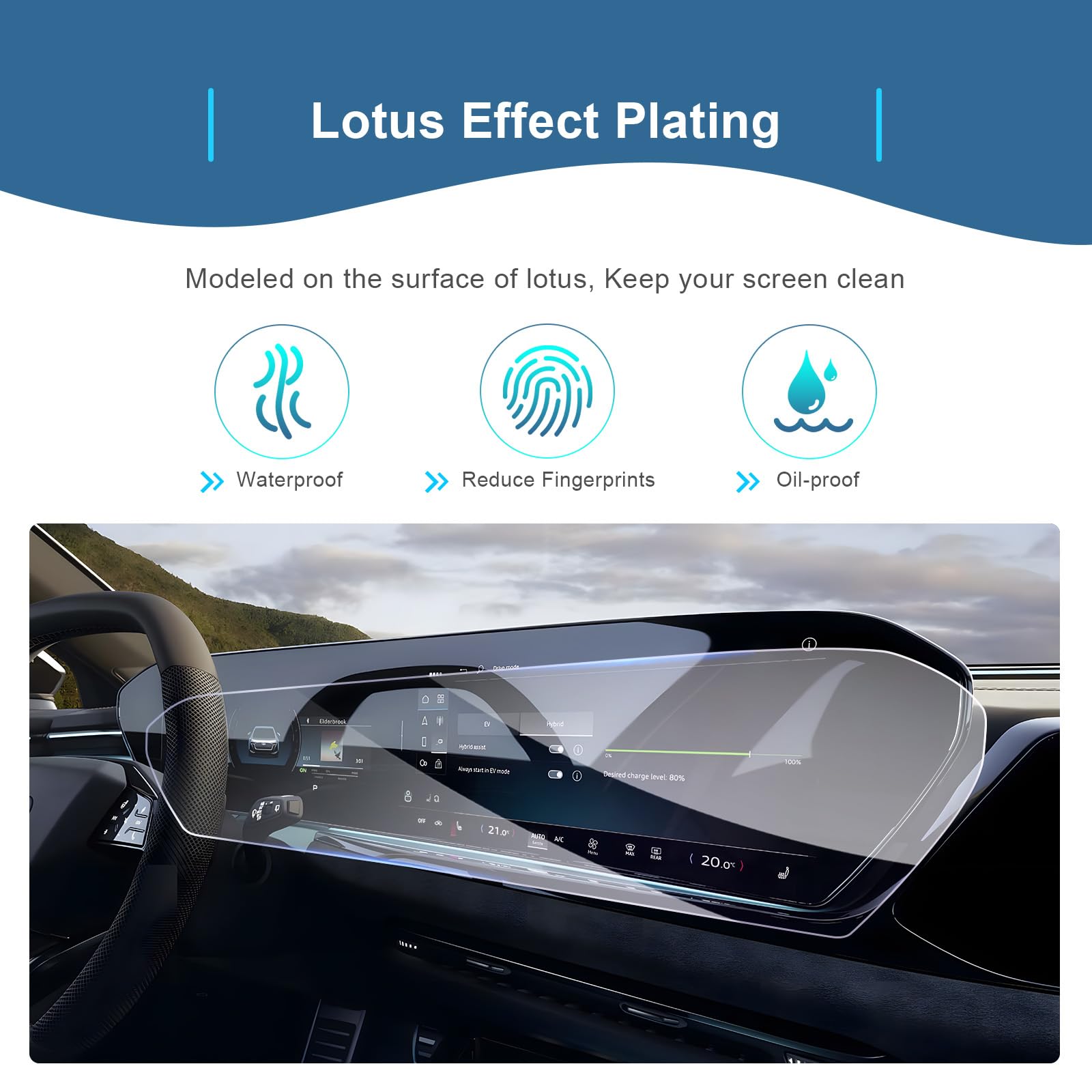 GAFAT Pellicola protettiva in vetro compatibile con Audi A5 Q5 A6 Q6 e-tron 2027 2027 per MMI Touch da 14,5 pollici e cabina virtuale da 11,9 pollici, accessori touch screen, HD trasparente, 9H