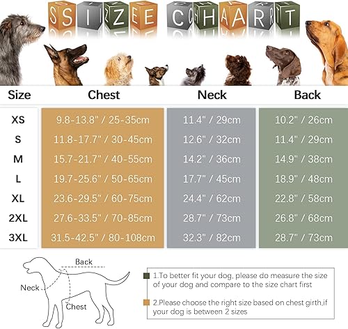 Miniatura 2 de Kuoser Abrigo de invierno de lona para perro, chaqueta cálida para perro, forro polar reflectante para clima frío, ropa cálida para perros, chaleco