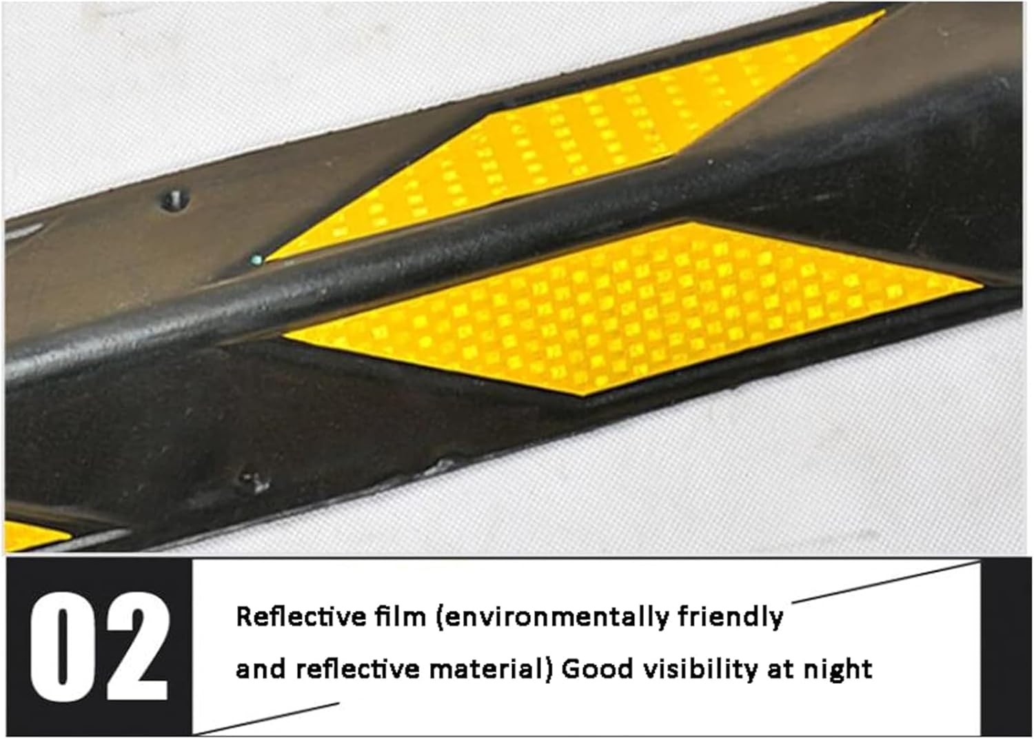 Rubber Wall Corner Guard 60cm, Garage Wall Protector with Black and Yellow Stripes, Heavy-Duty Corner Bumper for Safety, Warning Corner Guard for Home & Industrial Use