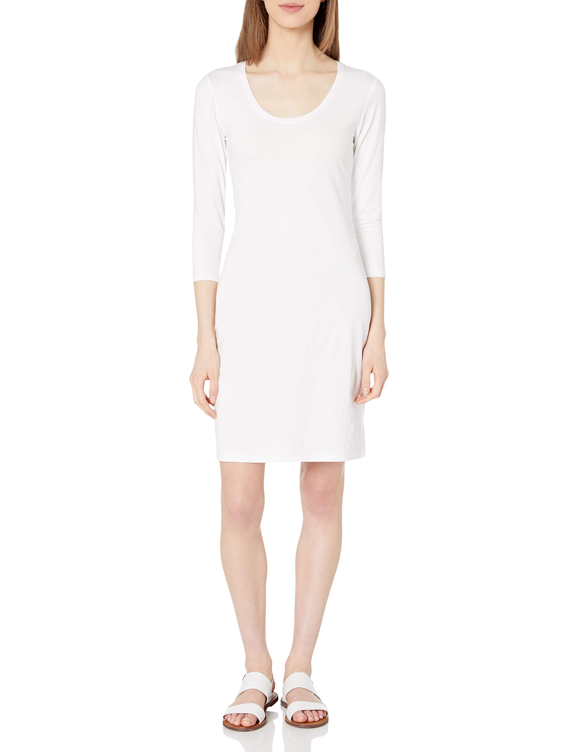 Daily Ritual Womens Stretch Supima Long Sleeve Dress Desertcart