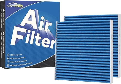 Paquete de 4 filtros de aire de cabina HEPA para Frontier 2015-2019, Pathfinder 2005-2012, Xterra 2005-2015 Filtro de cabina de carbón activado
