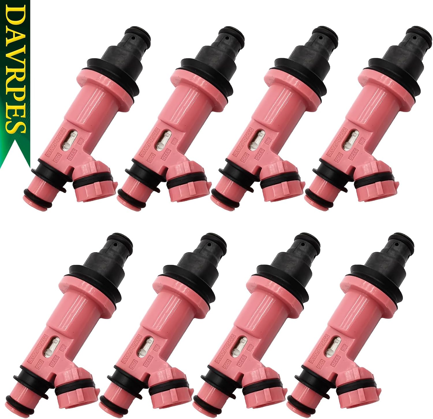 8Pcs 23250-50030 Fuel Injectors Fuel Spray Nozzle Engine For 1998-2000 Lexus GS400 SC400 4.0L 2001-2007 Lexus GS430, 2001-2006 Lexus LS430, 2002-2010 Lexus SC430 4.3L 23209-50030