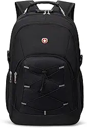Mochila Unissex Notebook com Cadeado, Entrada para USB/Fone de ouvido e capa de Chuva - Summit