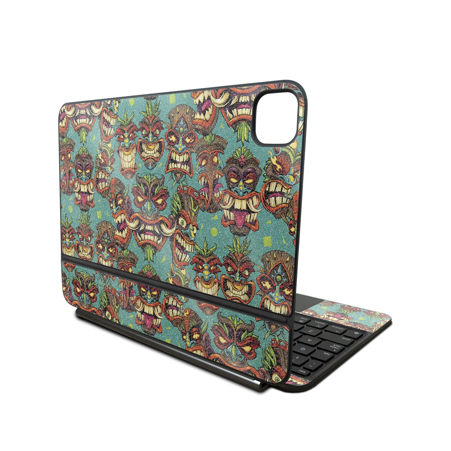 Glossy Glitter Skin Compatible With Apple Magic Keyboard for iPad Pro 11‑inch (M4) 2024 - Crazy Tikis - Premium 3M Vinyl Protective Wrap Decal Cover - Easy To Apply | Crafted in the USA by MightySkins