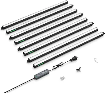 VIVOSUN T5 Grow Lights for Indoor Plants, 2FT, Full Spectrum 5000K
