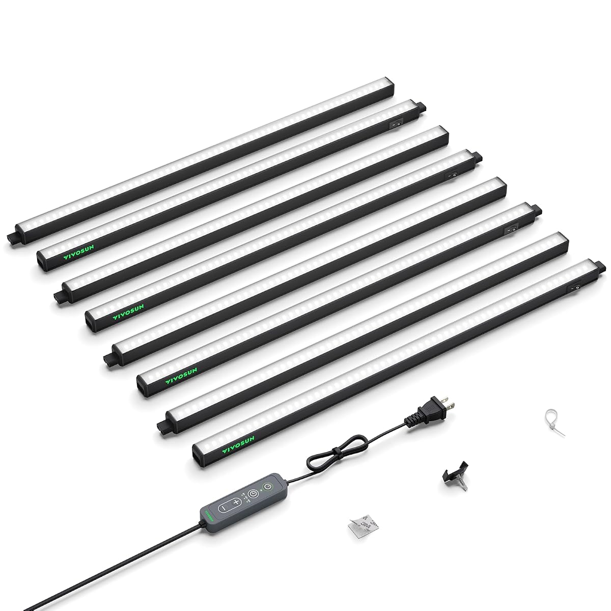 VIVOSUN T5 Grow Lights for Indoor Plants 5000K Full Spectrum 120W (8 x 15W) 2FT
