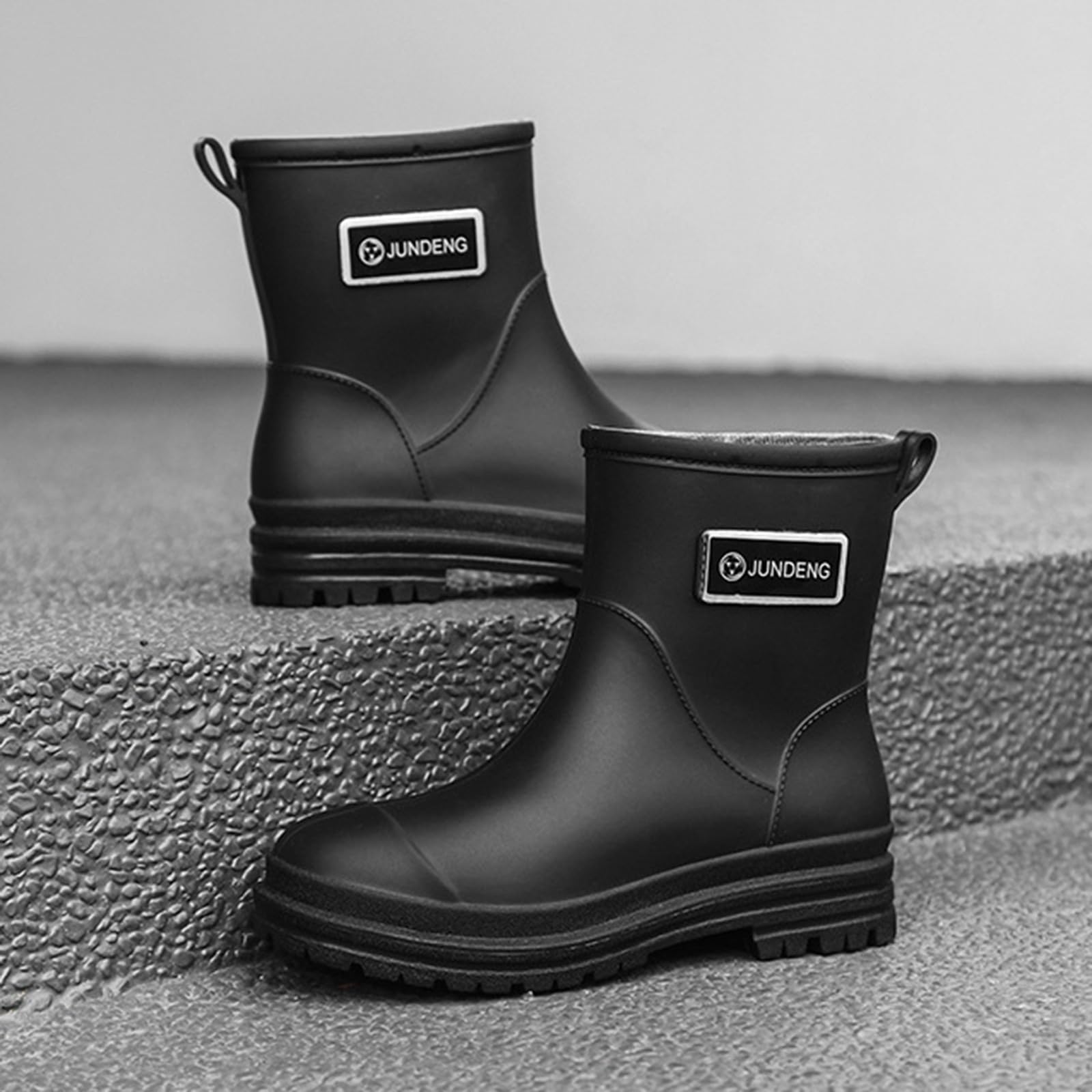Botas de goma para mujer, impermeables, botas de lluvia, botas de agua Wellington, botas de goma, botas de goma, antideslizantes, para jardín, botas de lluvia, botines al aire libre, botas deslizantes