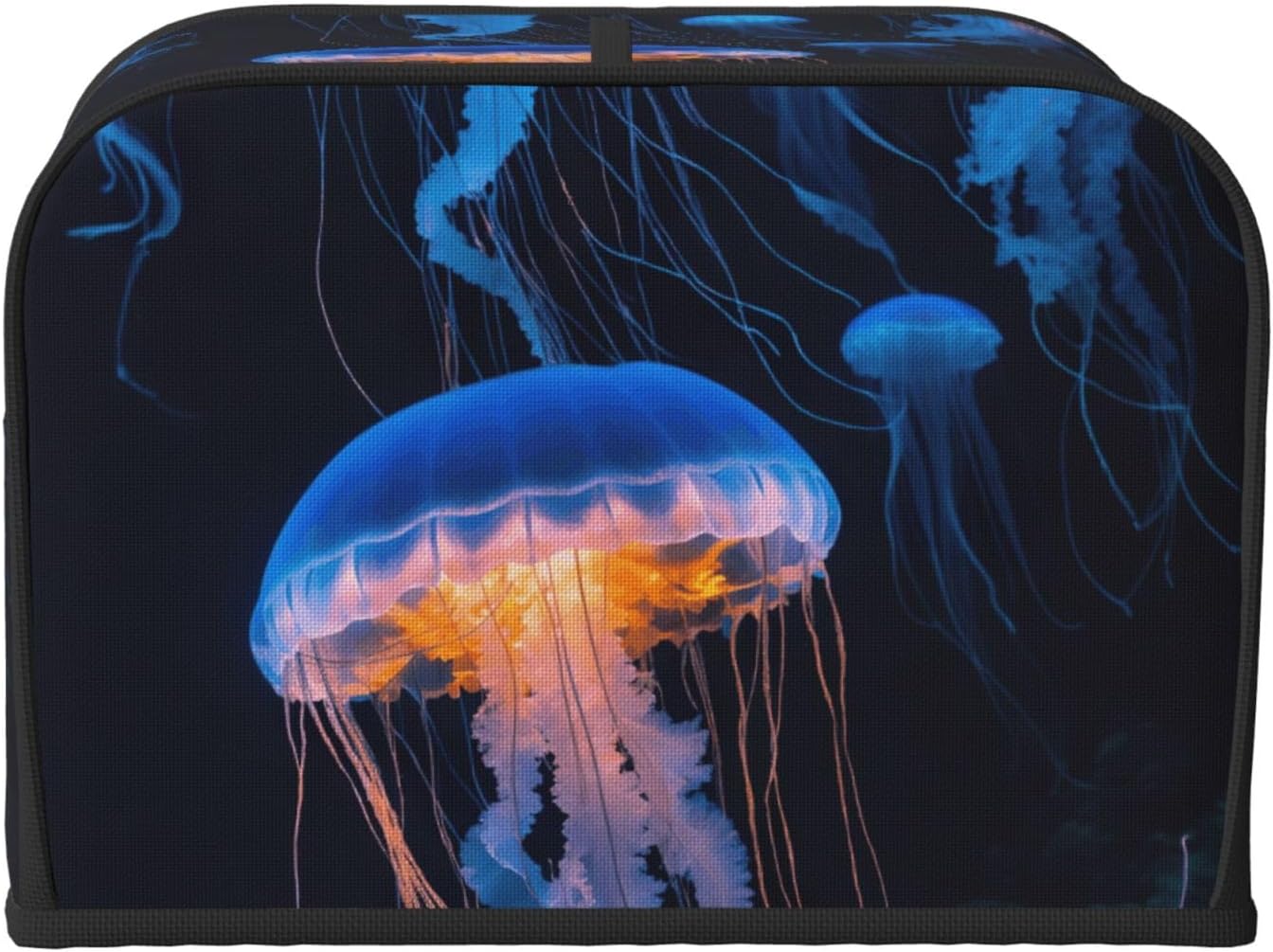 Jellyfish Ocean Print 4-Slice Toaster Cover Kitchen Appliance For Bread Home Protector Daily Usability image 2