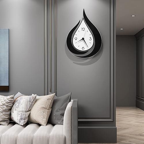 MEISD Reloj de pared decorativo para decoración de sala de estar, relojes de pared modernos que funcionan con pilas para dormitorio, cocina,