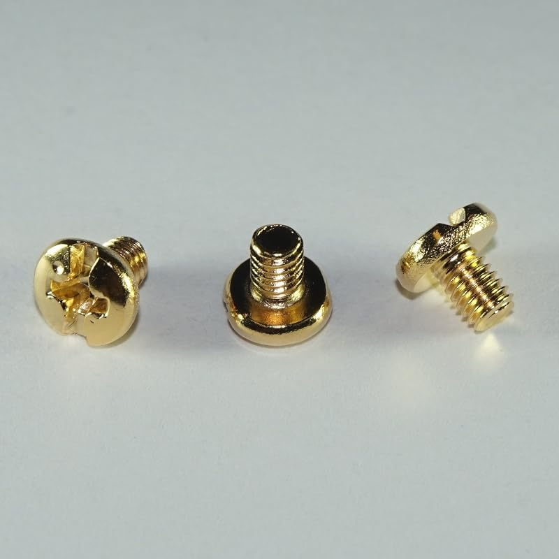 Saxophone Key Guard Screw Gold Lacquer Set of 3 - For Yamaha, fits Jupiter and Many Other Brands