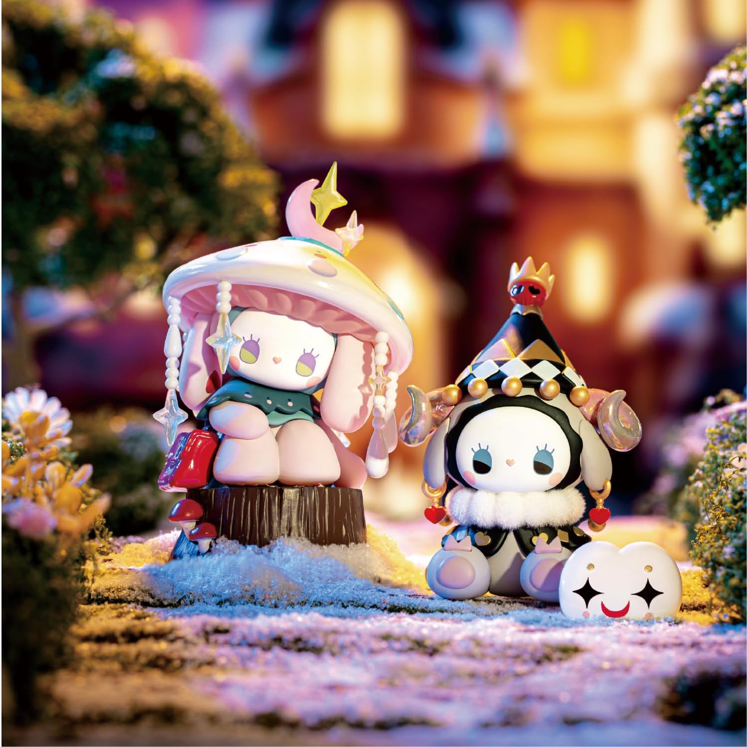 Secret Forest Frostveil Villa Series Blind Box 8PCS Blind Bag Collection Toys Desktop Cute Blind Box Figures for Birthday Gifts