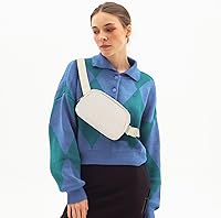 Vista 78 de Riñonera cruzada para mujeres y hombres, bolsa para cinturón para senderismo con correa ajustable, riñonera para correr, entrenamiento, deportes