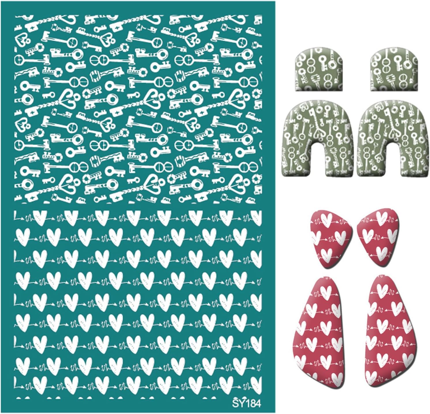 Reusable Valentines Day Silk Screen Transfers Heart Flowers Earrings Stencils for T-Shirt Window Decoration Heart Earrings Valentines Day Mesh Transfers