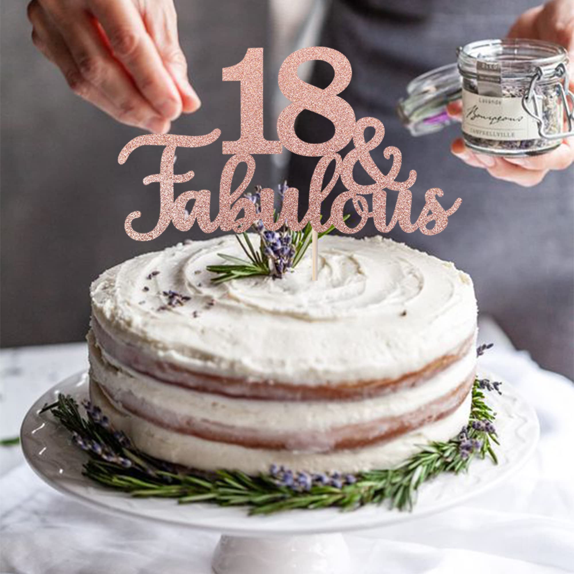 Happy Birthday Gold Glitter Happy 18th Birthday - 18 Sign - Cheers To ...