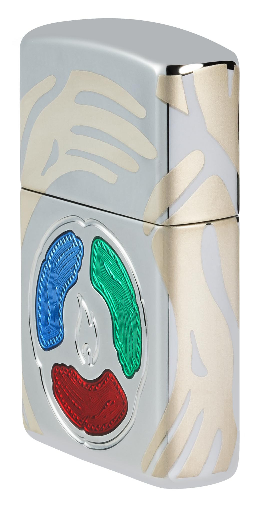 Zippo Accendino antivento Collectible of The Year 2025, Armor High Polish Chrome, Deep Carve/3 epossidico/laser a 360°, ricaricabile, riutilizzabile, design antivento, confezione regalo, prodotto