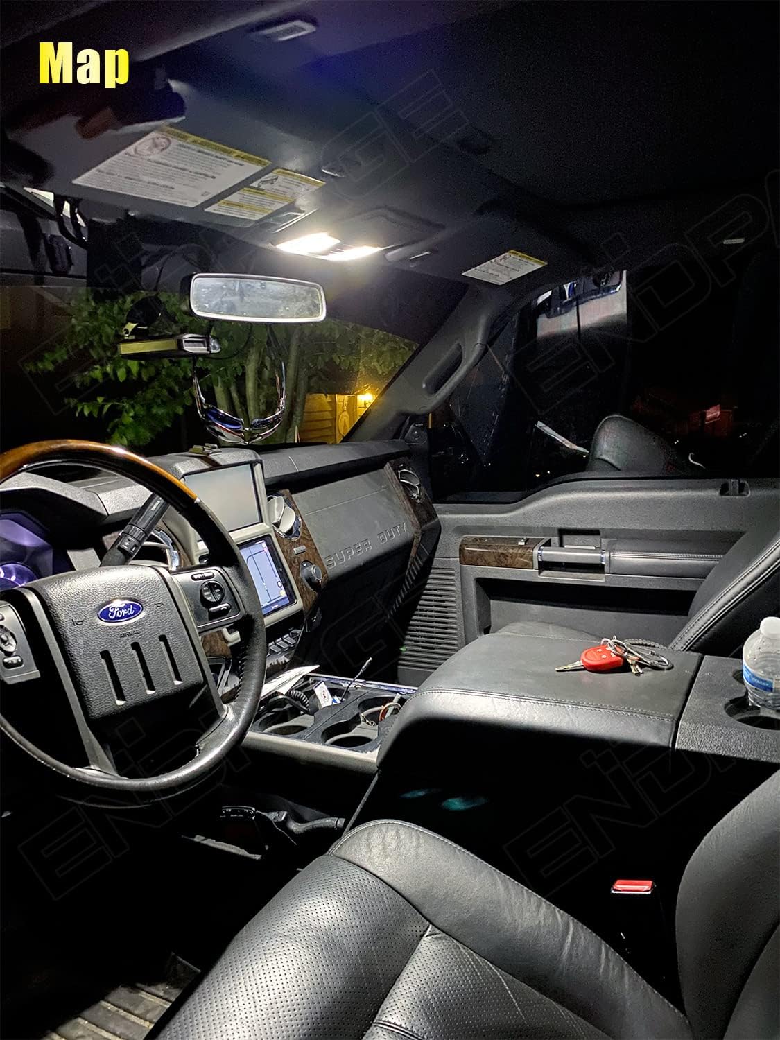 13-Pieces F150 Interior LED Light Kit for Ford F-150 2004 2005 2006 2007 2008 White 6000K Interior LED Lighting Package + Cargo Lights, License Plate Lights, Install Tool