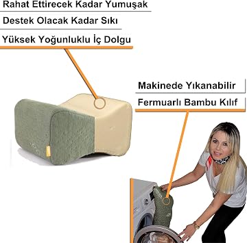 beddo™ Bamboo Series | Orthopedic Knee Pillow | Khaki Color