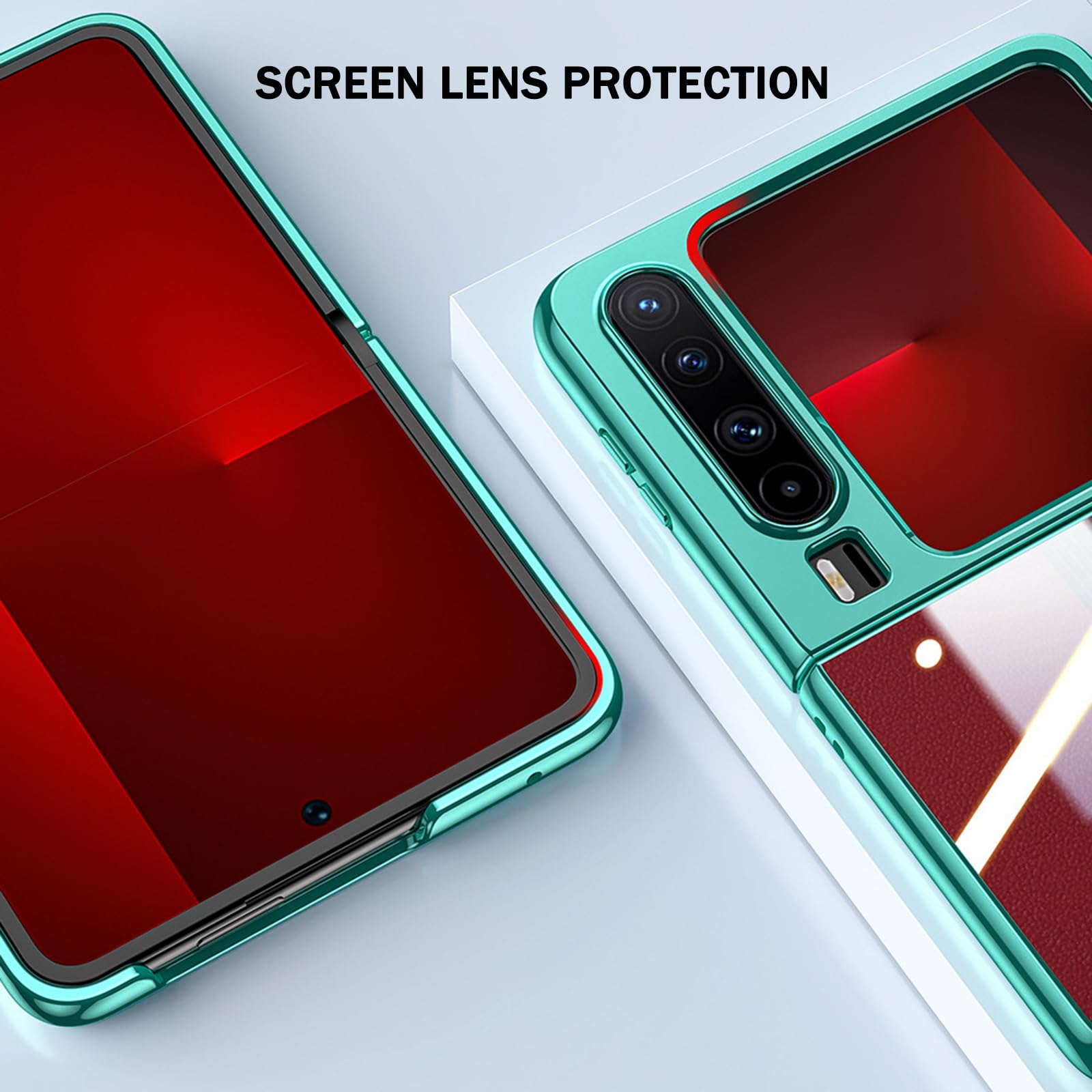 Enchapado Carcasa para Huawei Pura X, Ultrafina Antigolpes Funda Protección de Cámara Transparente Estuche,Negro,Pura X