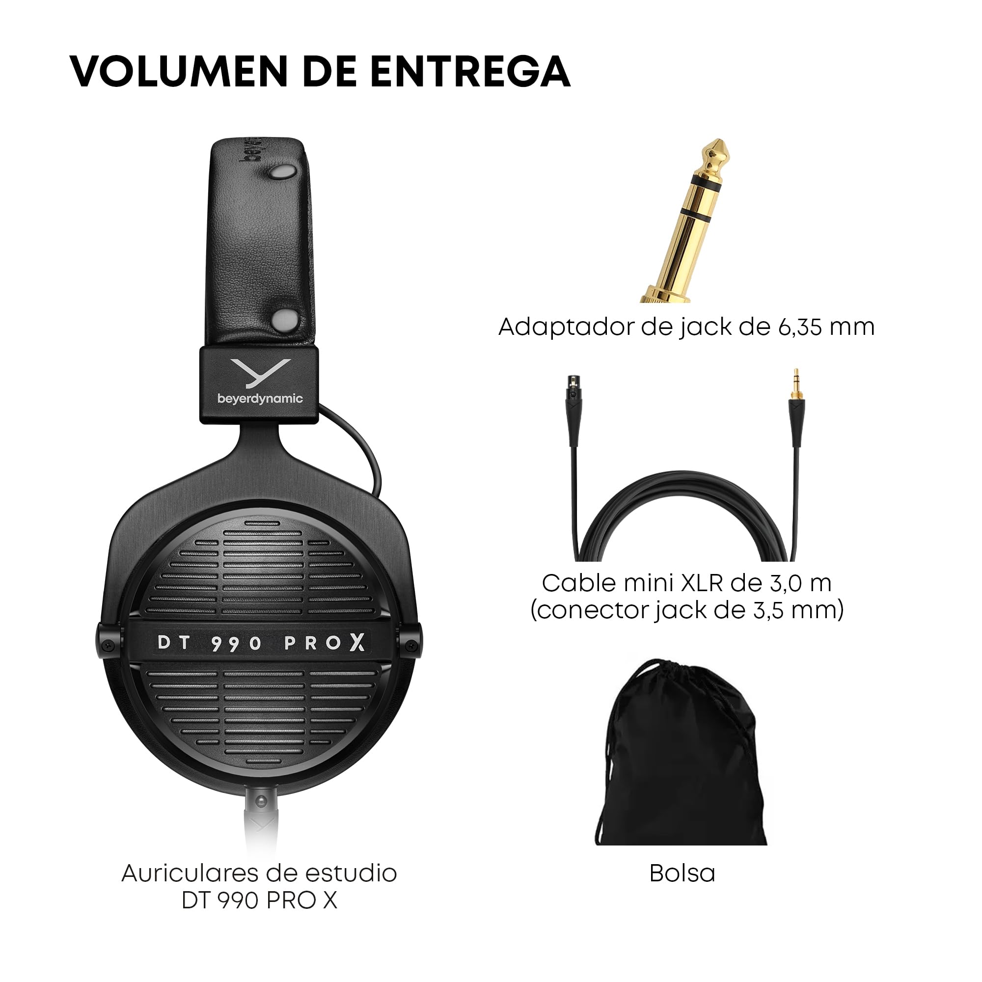 beyerdynamic DT 990 Pro X Auriculares de Estudio Abiertos, para Escucha y edición críticas (Abiertos)