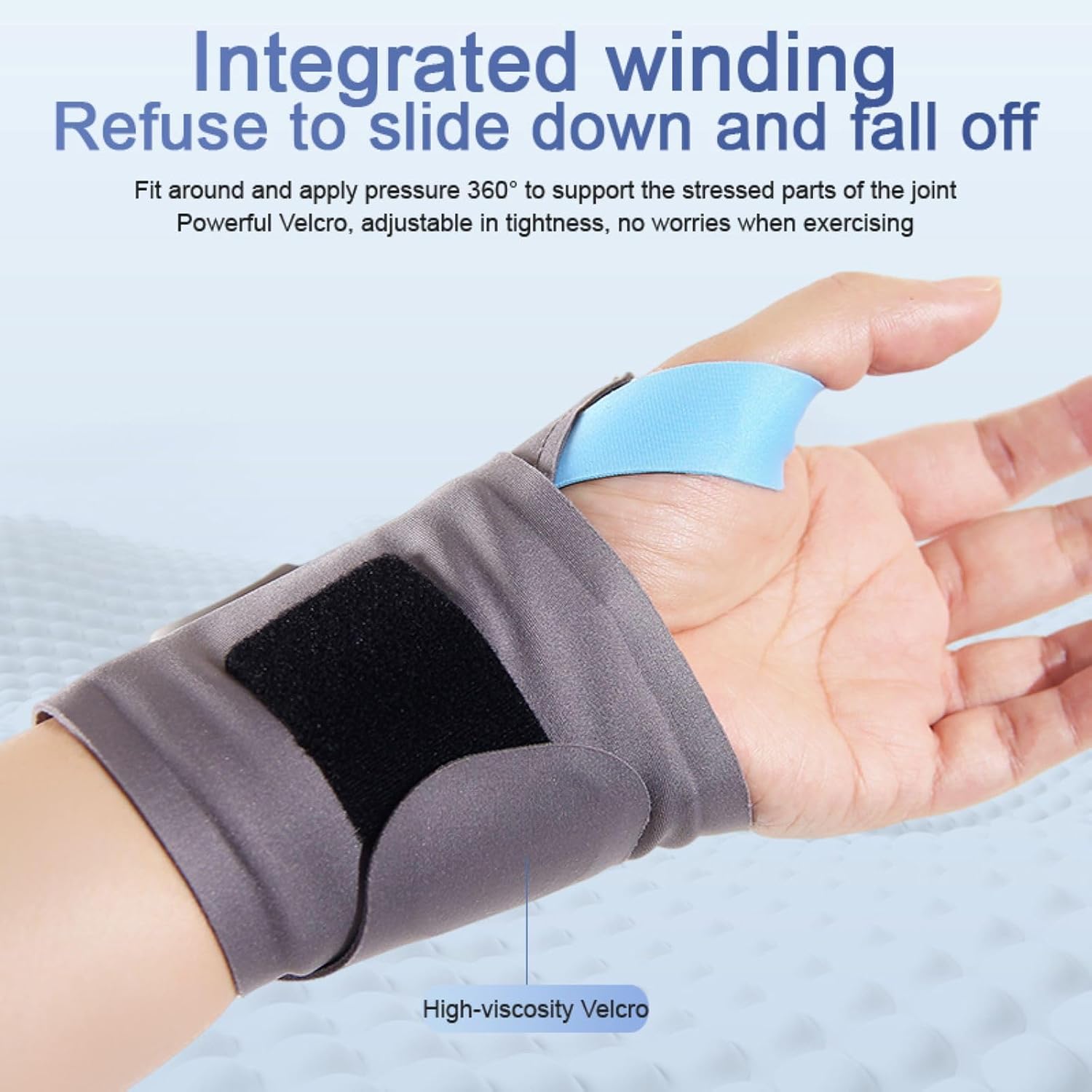Wrist Massager for Arthritis and Carpal Tunnel. Cordless Heated Electric Hand Massager for Pain Relief Therapy