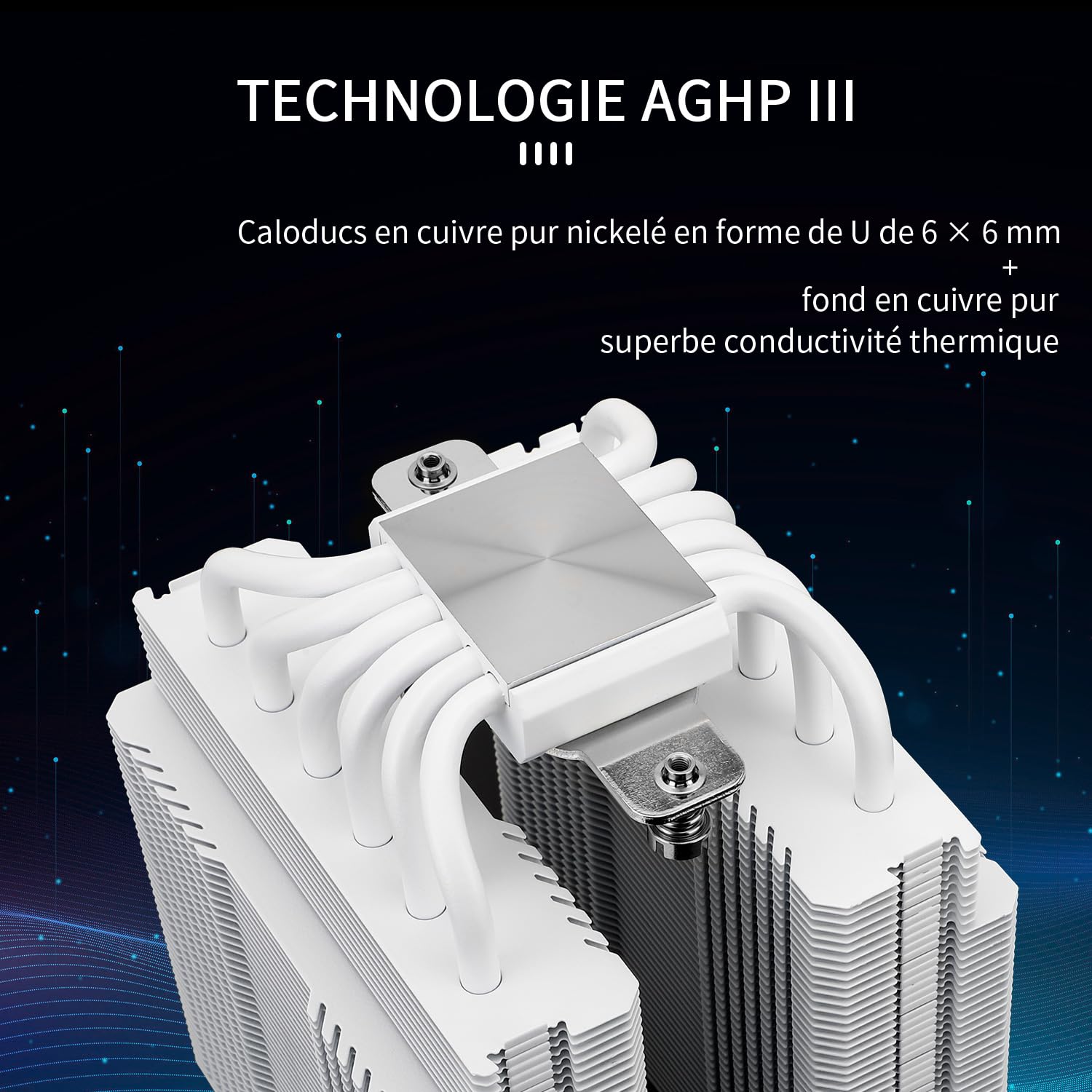 Thermalright Peerless Assassin 120 White ARGB Refroidisseur d’air CPU,6 caloducs, Double ventilateur PWM TL-C12W-S de 120 mm,Technologie AGHP, Pour AMD AM4 AM5,Intel 1700/1150/1155/1200/2011