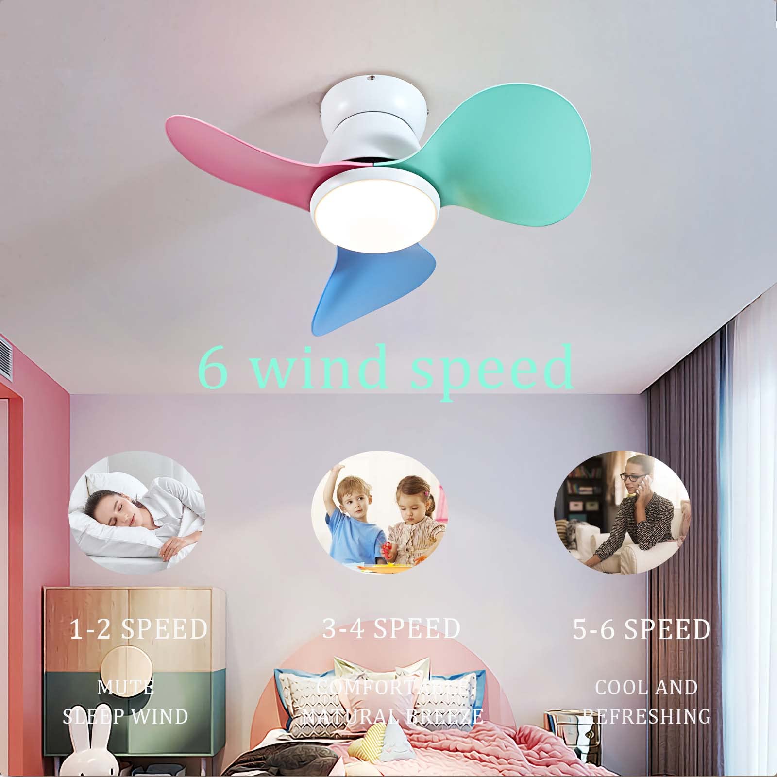 DC VENTILATORE DA Soffitto Lampada Telecomando Eco Aerodynamix Grigio