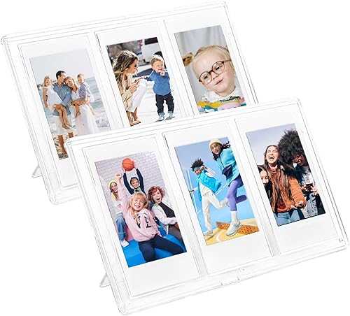 Vista 42 de CAIYOULE Mini portarretratos de 2.15 x 3.4 pulgadas para películas Fujifilm Instax Mini de 3 pulgadas, marco Polaroid de PC para almacenamiento