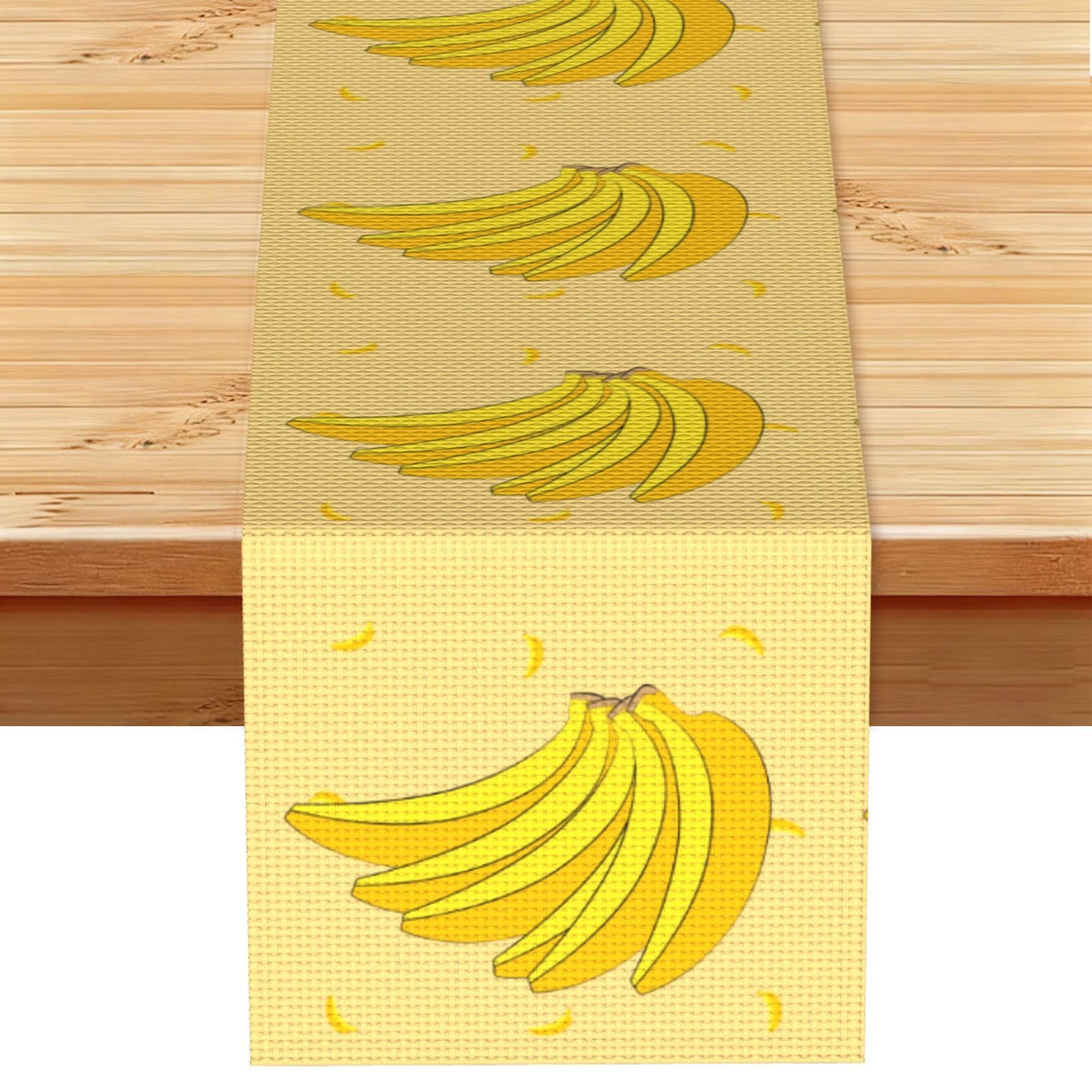 cartoon banana Table Runner 13x72 Inch Dining Decor