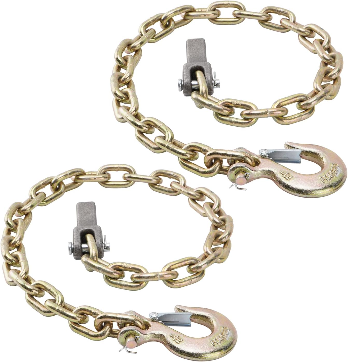 SPARKWHIZ 35 Inch Trailer Safety Chains with 5/16inch