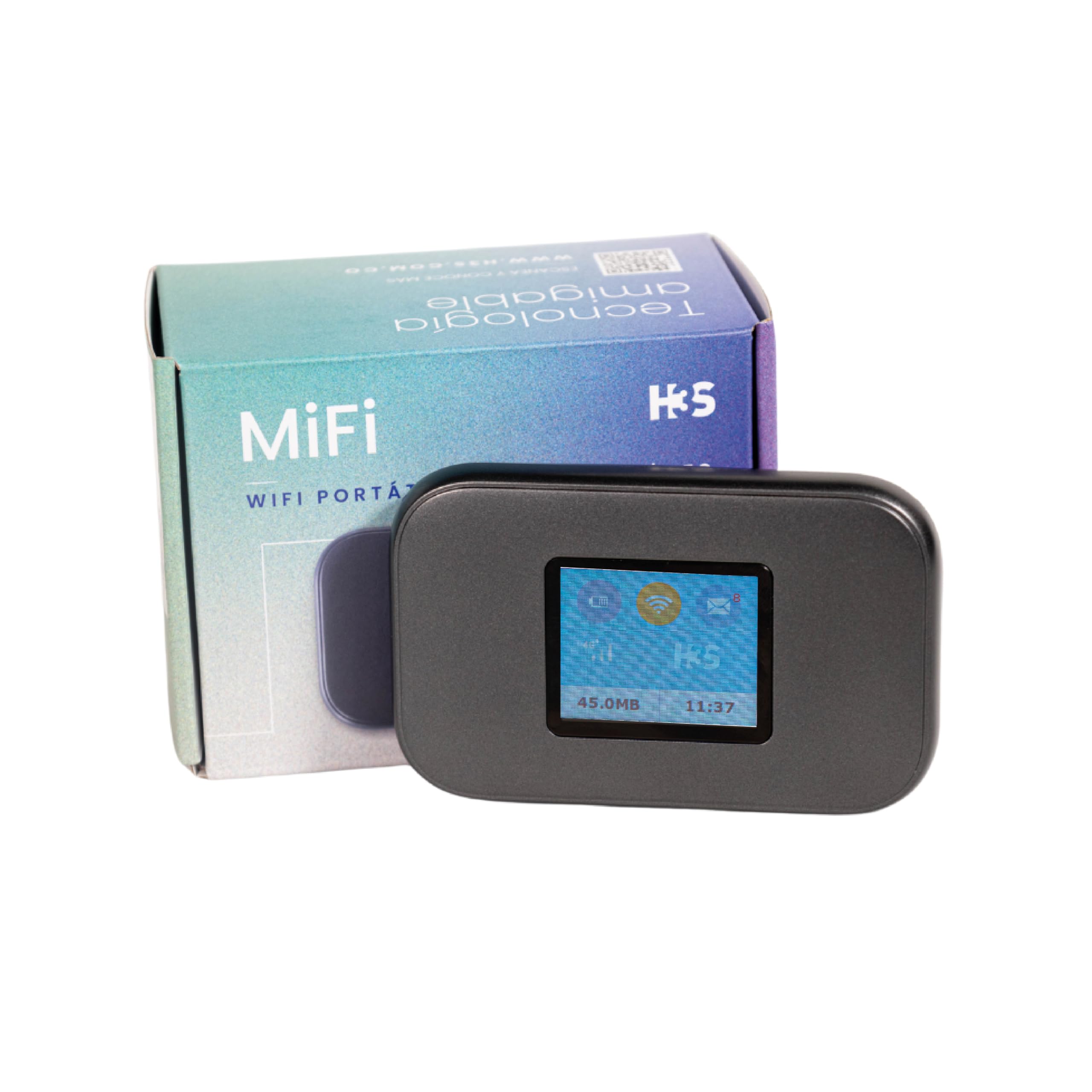 Router MiFi 4G/5G (Cat 6), WiFi Portátil, Batería 3.300 mAh, Pantalla LCD, Conexión hasta 16 Dispositivos