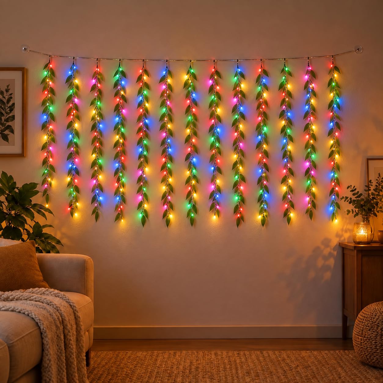 Fairy Curtain Lights - 300 LED Warm White -18